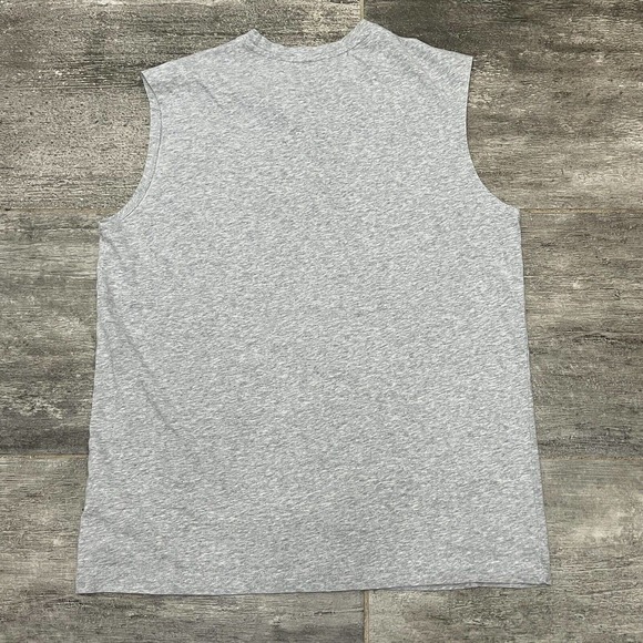 Reebok Tank Top Adult Mens Size M Medium Gray Logo Lightweight Shirt Gym Active - Picture 3 of 6